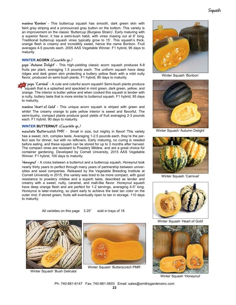 Smith's Gardens Vegetable Catalog Weekly Ad January 1 - December 31, 2026