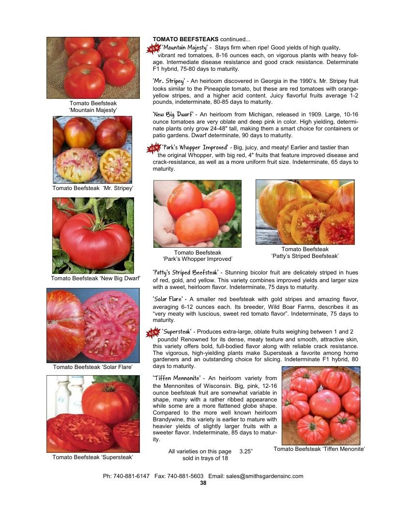 Smith's Gardens Vegetable Catalog Weekly Ad January 1 - December 31, 2026
