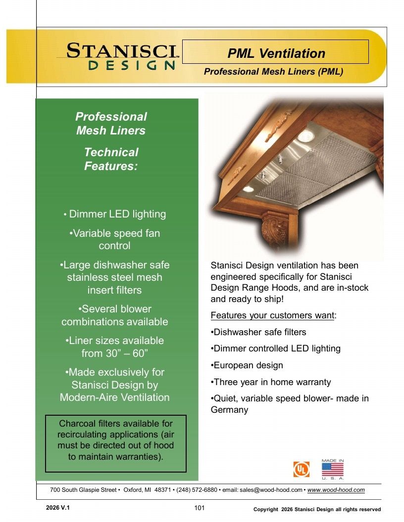 Stanisci Design Wood Hood Catalog Weekly Ad January 1 - December 31, 2026