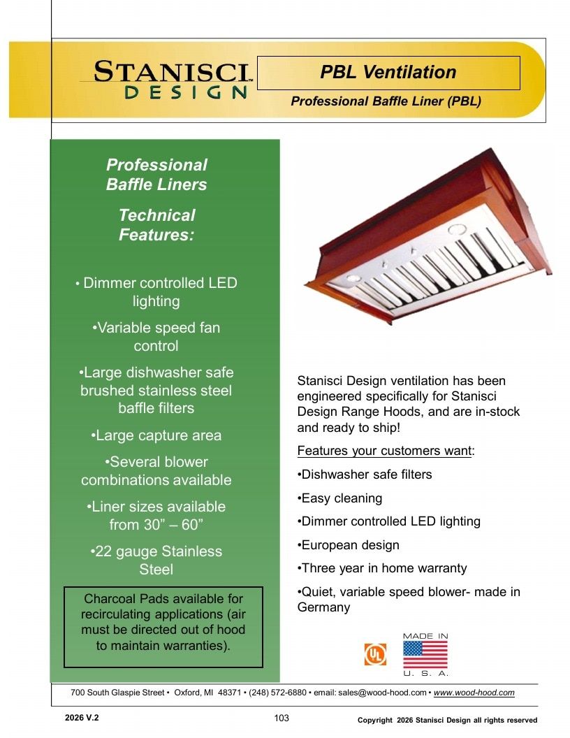 Stanisci Design Wood Hood Catalog Weekly Ad January 1 - December 31, 2026