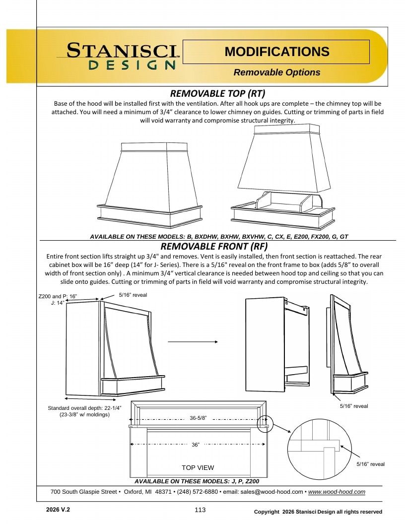 Stanisci Design Wood Hood Catalog Weekly Ad January 1 - December 31, 2026
