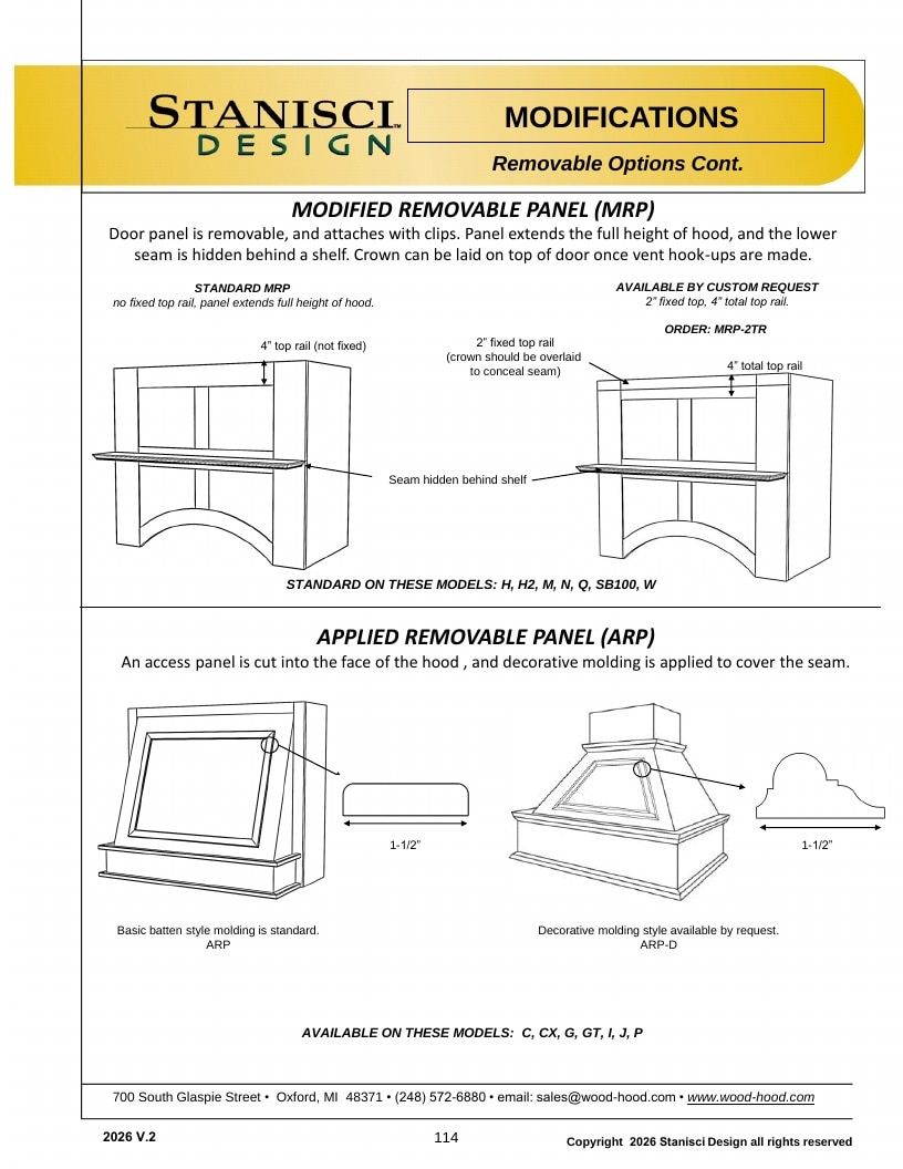 Stanisci Design Wood Hood Catalog Weekly Ad January 1 - December 31, 2026