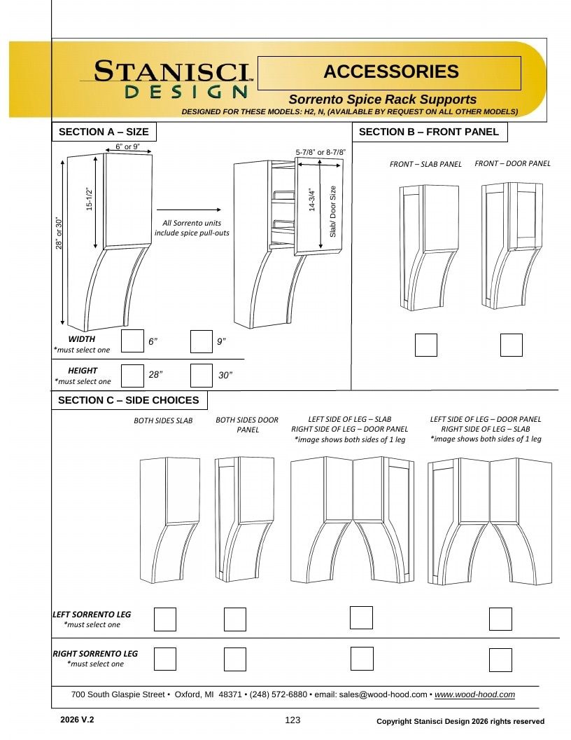 Stanisci Design Wood Hood Catalog Weekly Ad January 1 - December 31, 2026