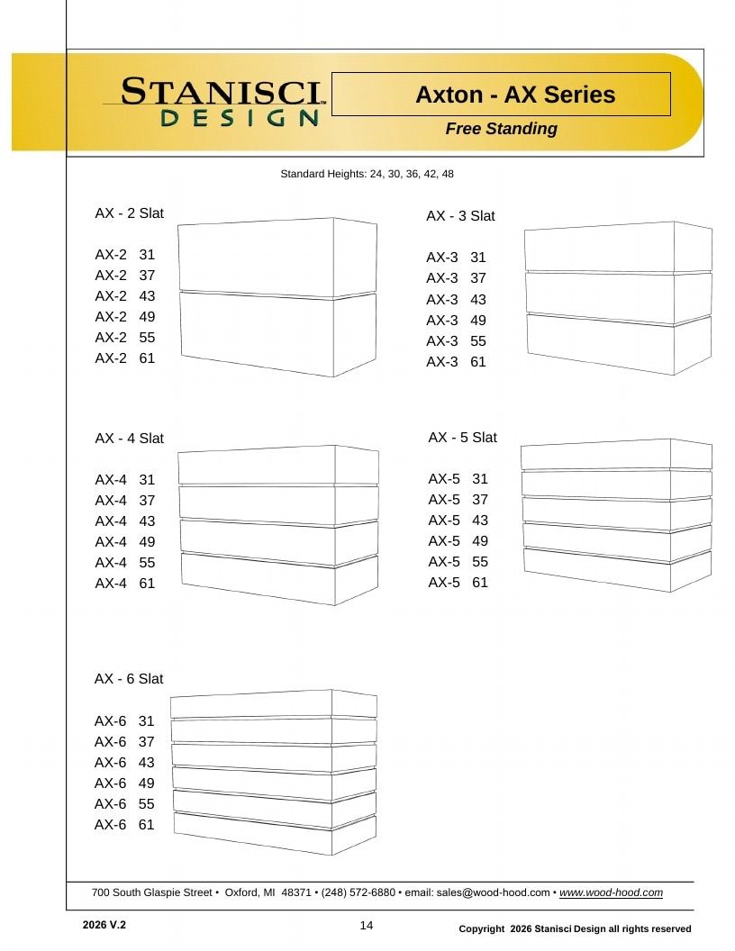 Stanisci Design Wood Hood Catalog Weekly Ad January 1 - December 31, 2026