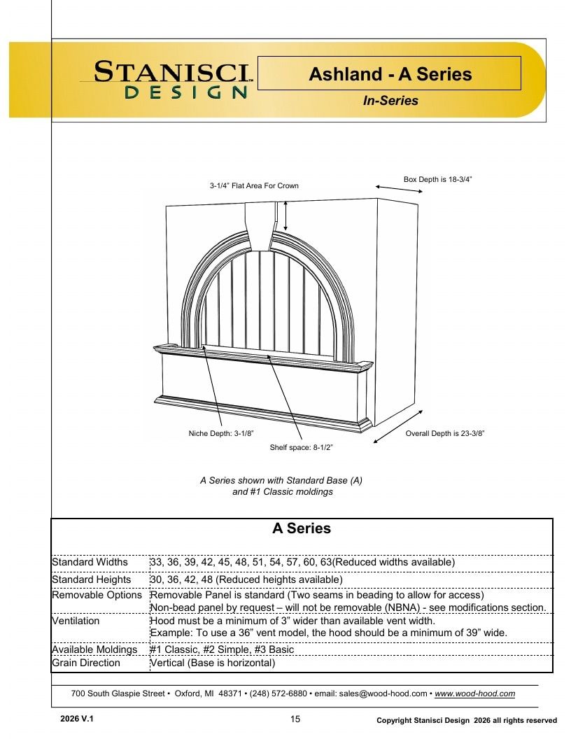 Stanisci Design Wood Hood Catalog Weekly Ad January 1 - December 31, 2026