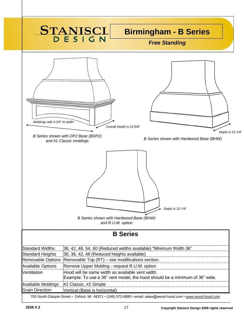 Stanisci Design Wood Hood Catalog Weekly Ad January 1 - December 31, 2026
