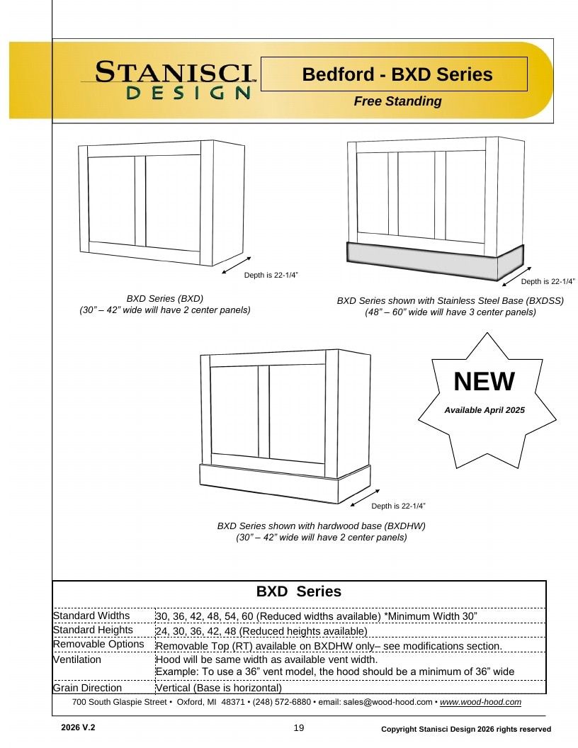 Stanisci Design Wood Hood Catalog Weekly Ad January 1 - December 31, 2026