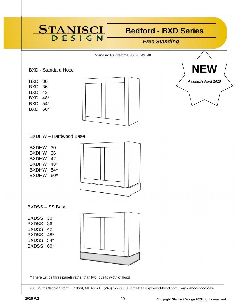 Stanisci Design Wood Hood Catalog Weekly Ad January 1 - December 31, 2026