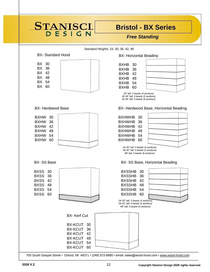 Stanisci Design Wood Hood Catalog Weekly Ad January 1 - December 31, 2026