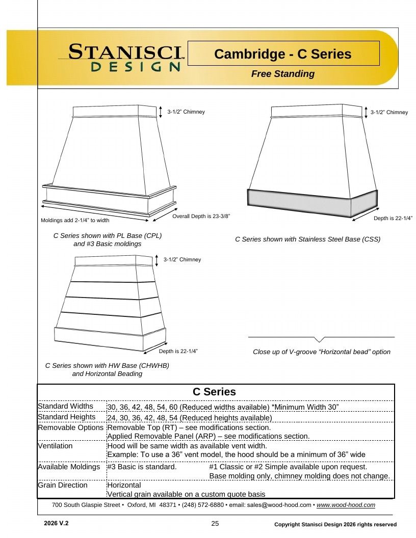 Stanisci Design Wood Hood Catalog Weekly Ad January 1 - December 31, 2026