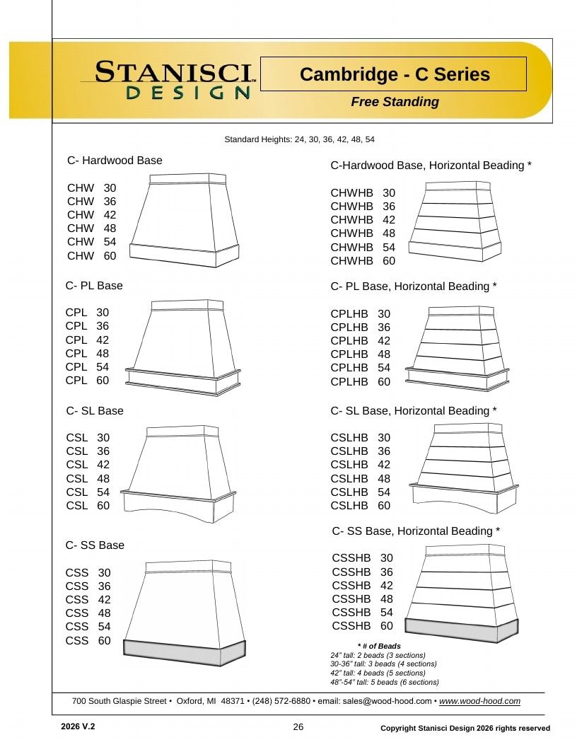 Stanisci Design Wood Hood Catalog Weekly Ad January 1 - December 31, 2026