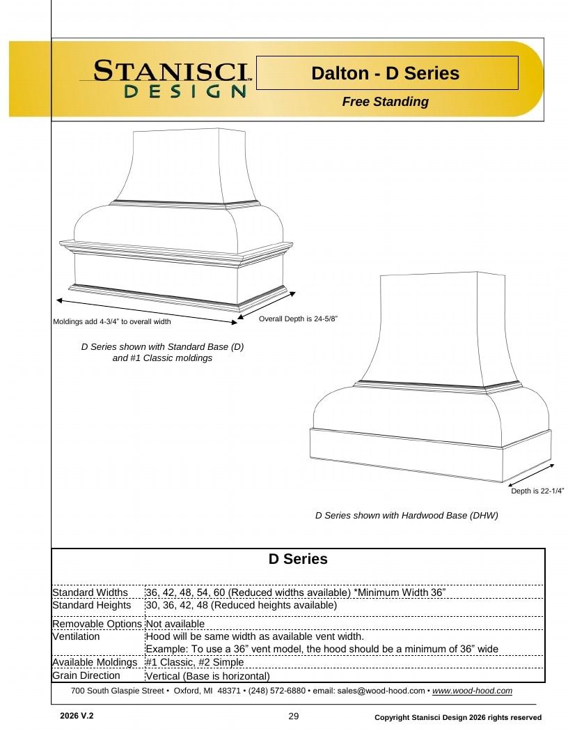 Stanisci Design Wood Hood Catalog Weekly Ad January 1 - December 31, 2026