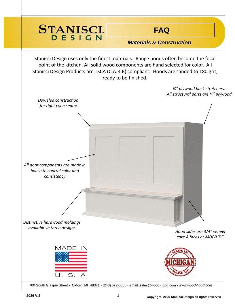 Stanisci Design Wood Hood Catalog Weekly Ad January 1 - December 31, 2026
