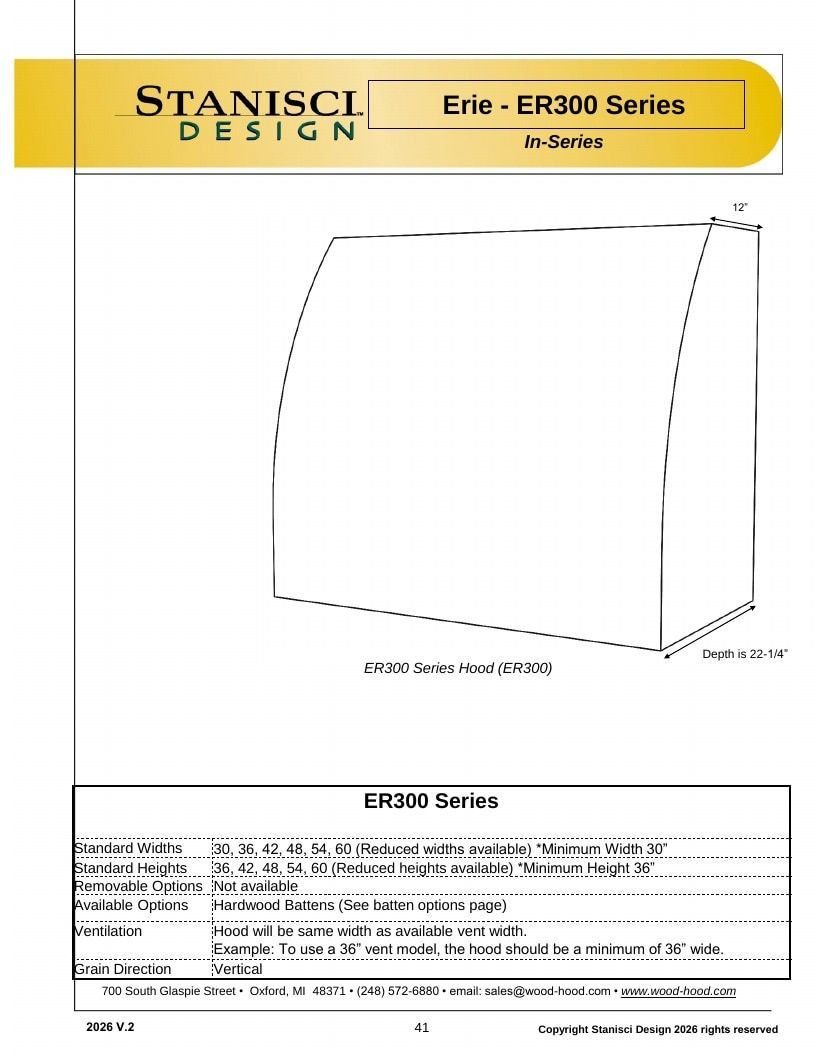 Stanisci Design Wood Hood Catalog Weekly Ad January 1 - December 31, 2026