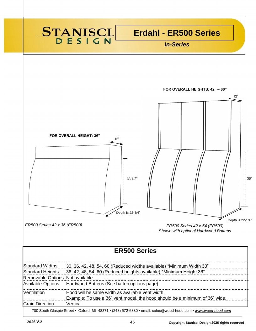 Stanisci Design Wood Hood Catalog Weekly Ad January 1 - December 31, 2026