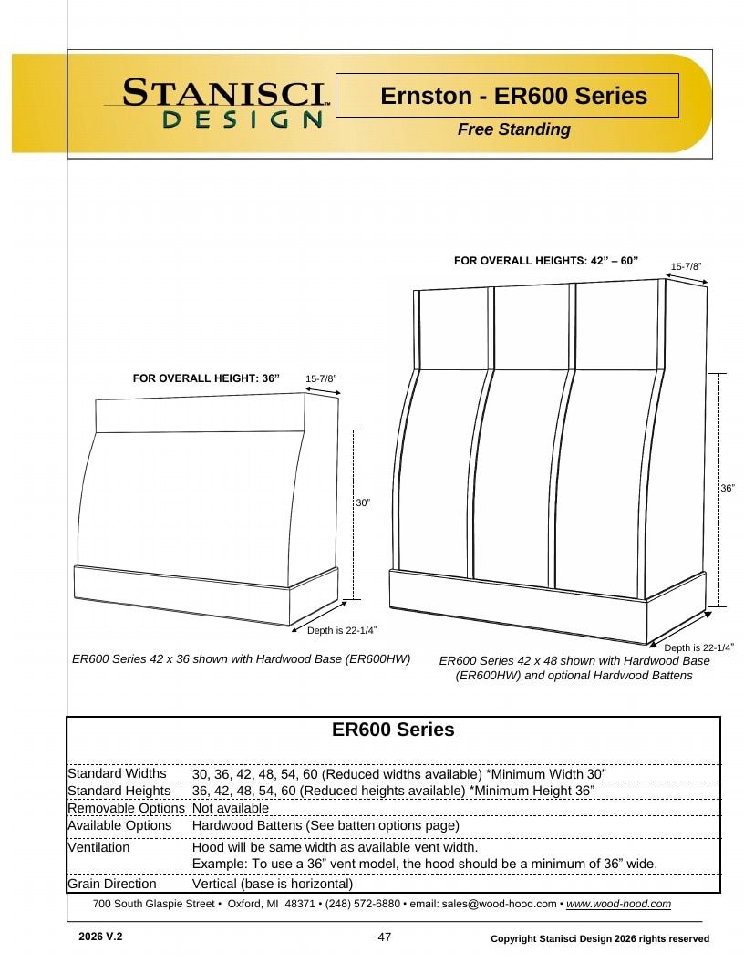 Stanisci Design Wood Hood Catalog Weekly Ad January 1 - December 31, 2026
