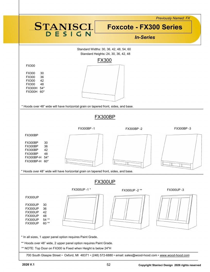 Stanisci Design Wood Hood Catalog Weekly Ad January 1 - December 31, 2026