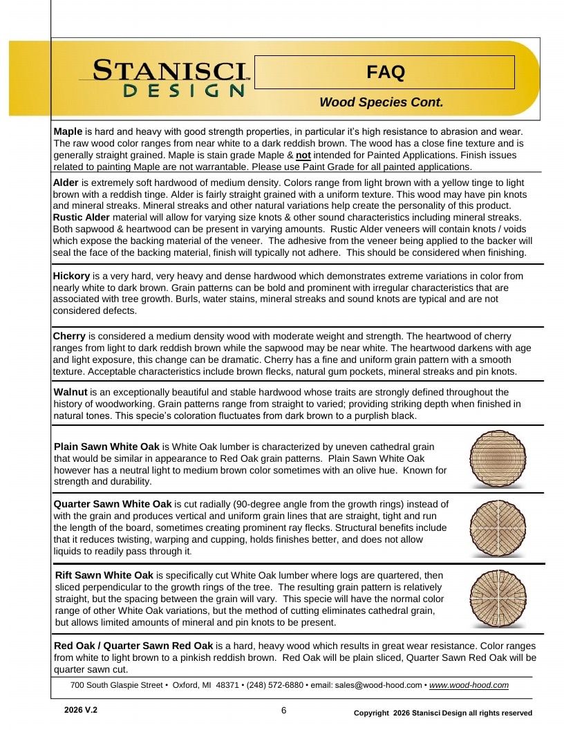 Stanisci Design Wood Hood Catalog Weekly Ad January 1 - December 31, 2026