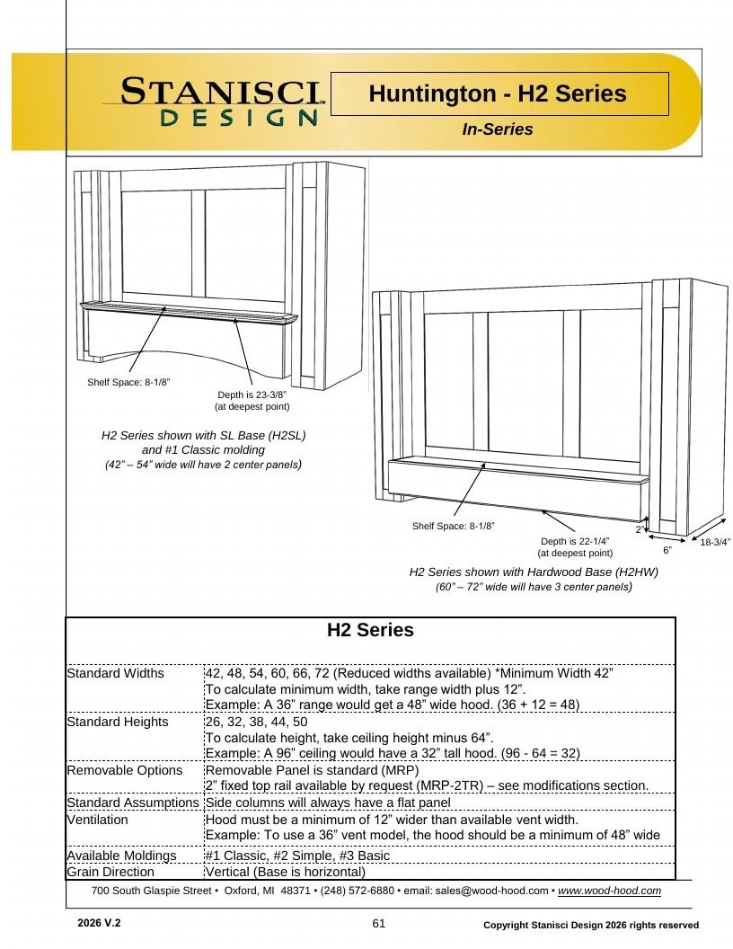 Stanisci Design Wood Hood Catalog Weekly Ad January 1 - December 31, 2026