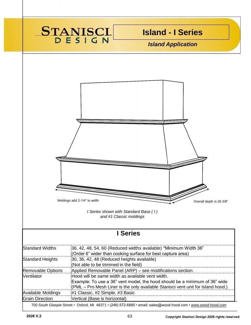 Stanisci Design Wood Hood Catalog Weekly Ad January 1 - December 31, 2026