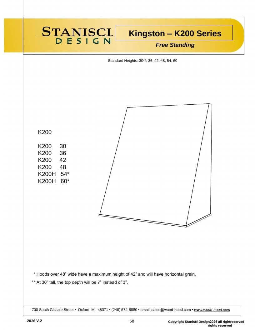 Stanisci Design Wood Hood Catalog Weekly Ad January 1 - December 31, 2026
