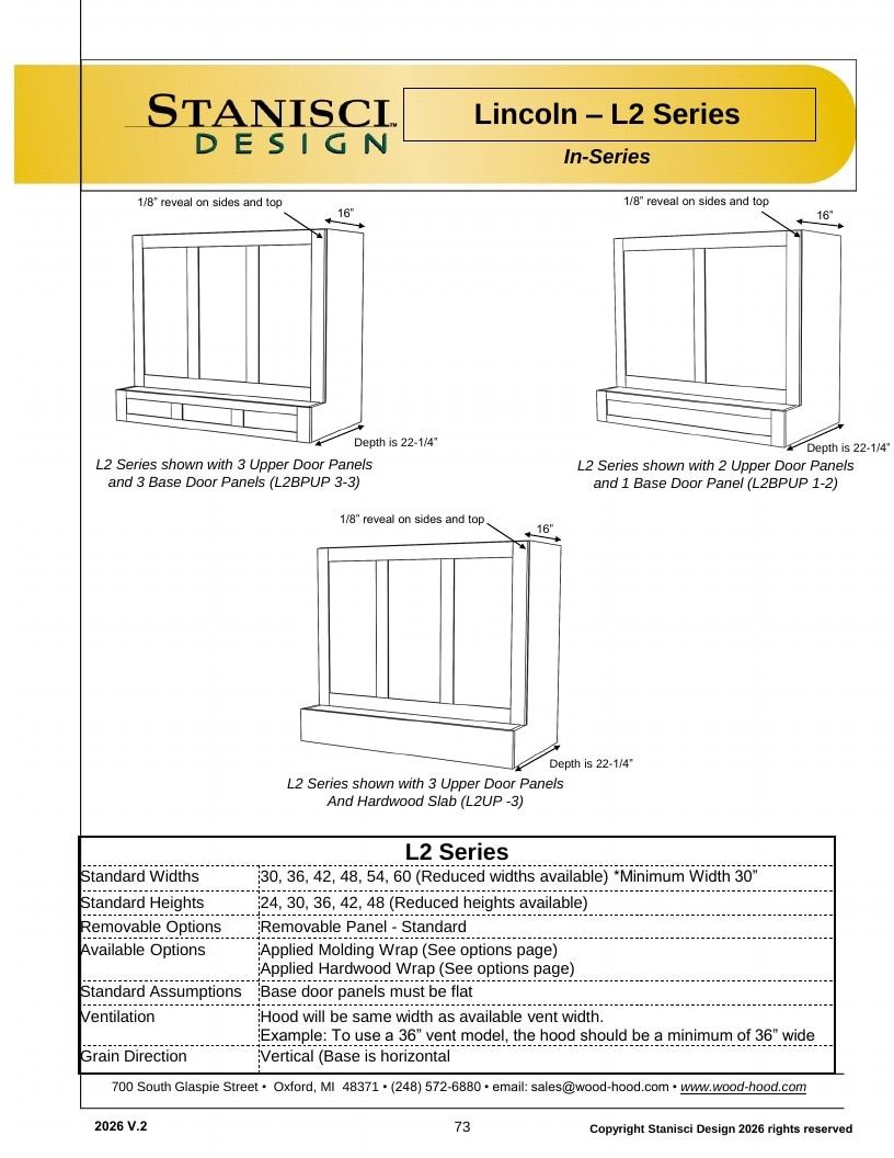 Stanisci Design Wood Hood Catalog Weekly Ad January 1 - December 31, 2026