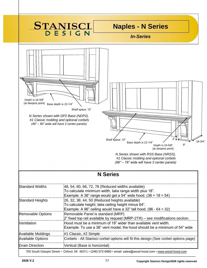 Stanisci Design Wood Hood Catalog Weekly Ad January 1 - December 31, 2026