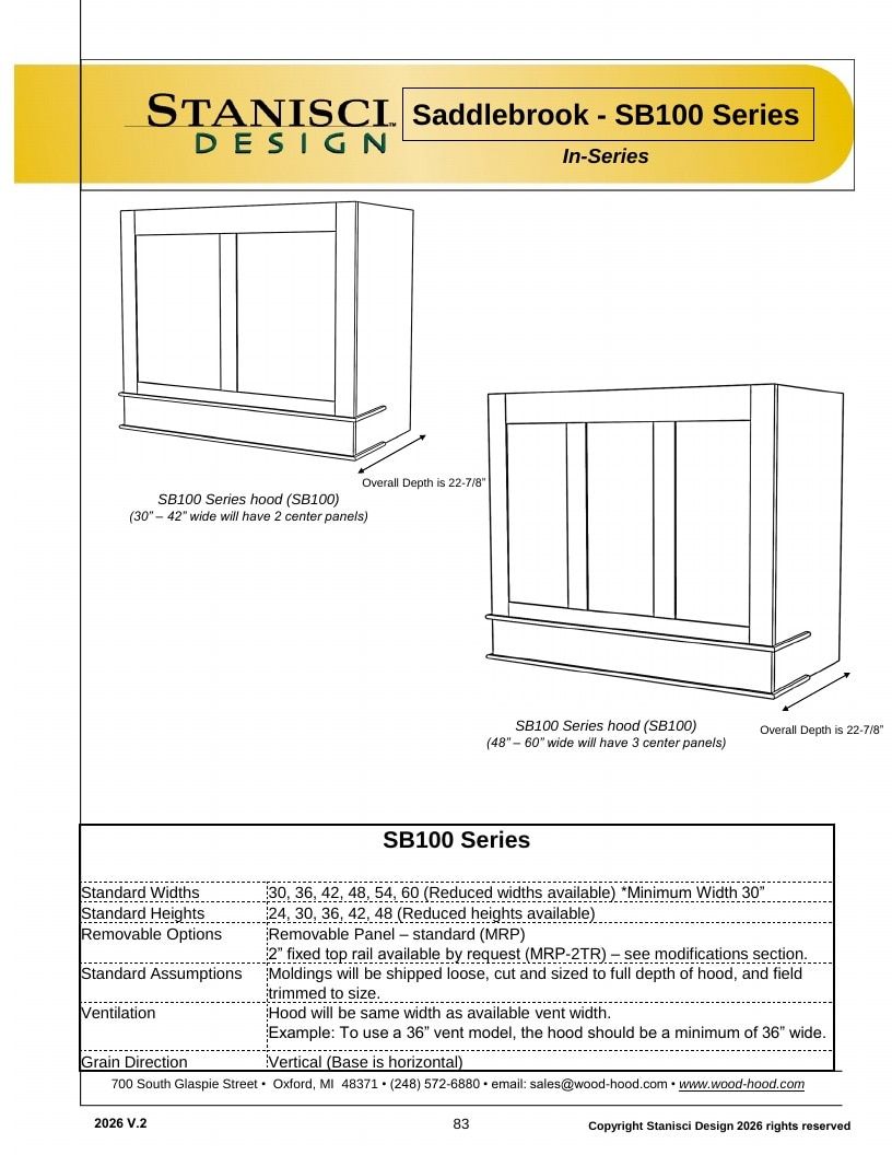 Stanisci Design Wood Hood Catalog Weekly Ad January 1 - December 31, 2026