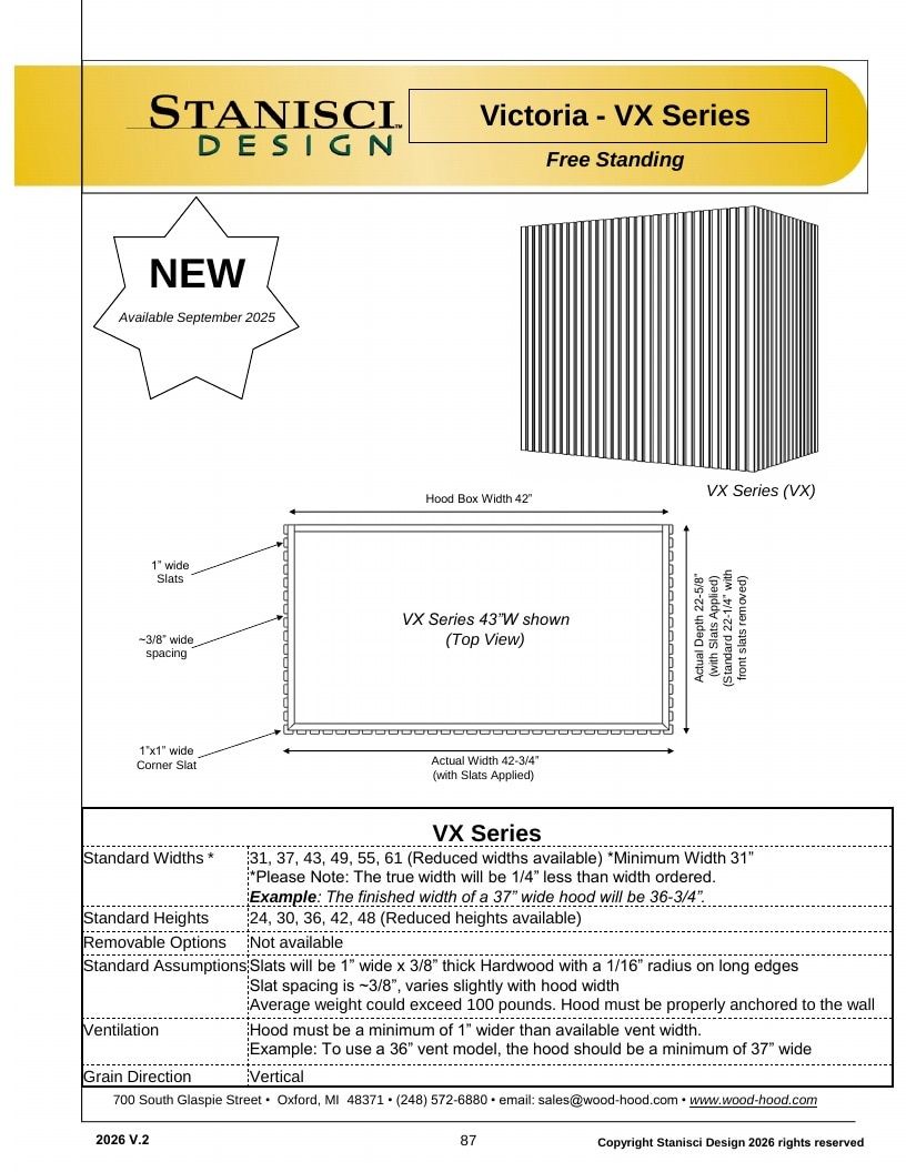 Stanisci Design Wood Hood Catalog Weekly Ad January 1 - December 31, 2026