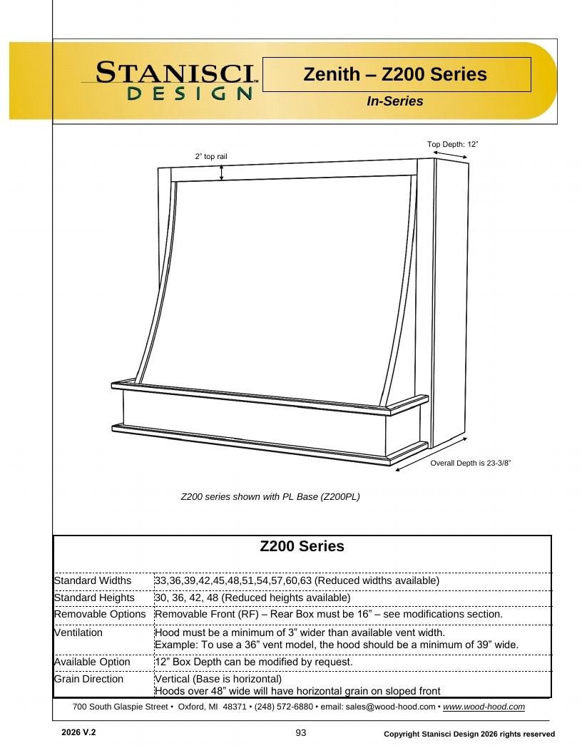 Stanisci Design Wood Hood Catalog Weekly Ad January 1 - December 31, 2026