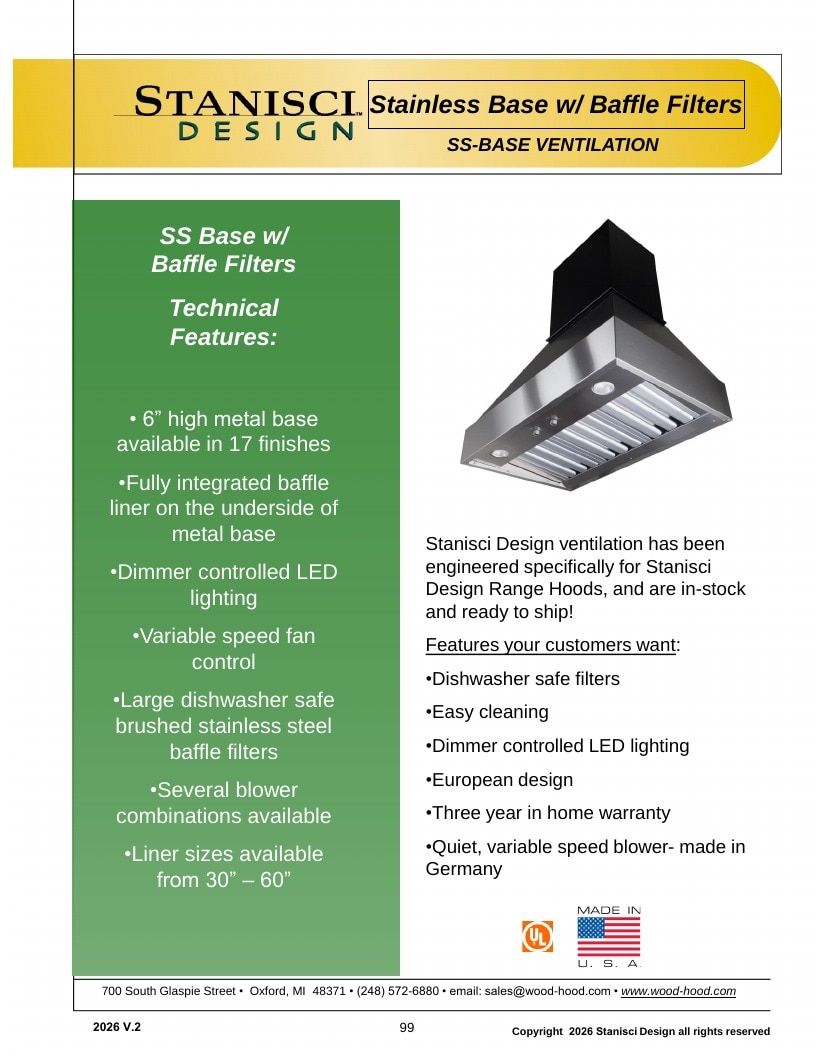 Stanisci Design Wood Hood Catalog Weekly Ad January 1 - December 31, 2026