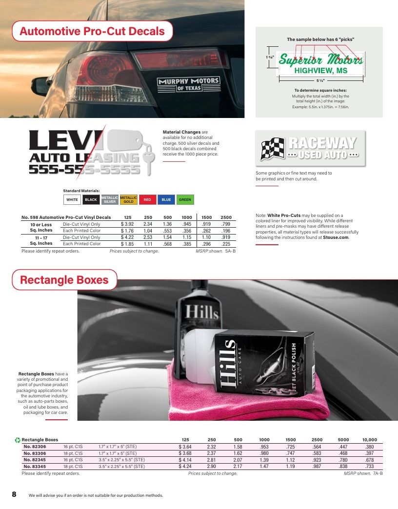 Stouse Automotive Products Catalog Weekly Ad January 1 - December 31, 2026
