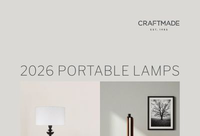 Craftmade Portable Lamps Catalog Weekly Ad January 1 - December 31, 2026