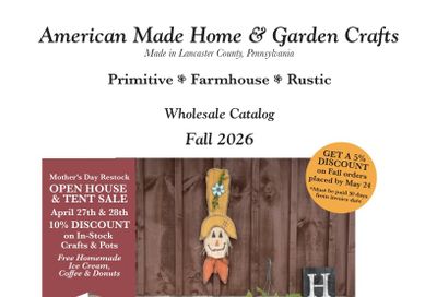 Woodland Country Creations Fall Home and Garden Catalog Weekly Ad January 1 - December 31, 2026