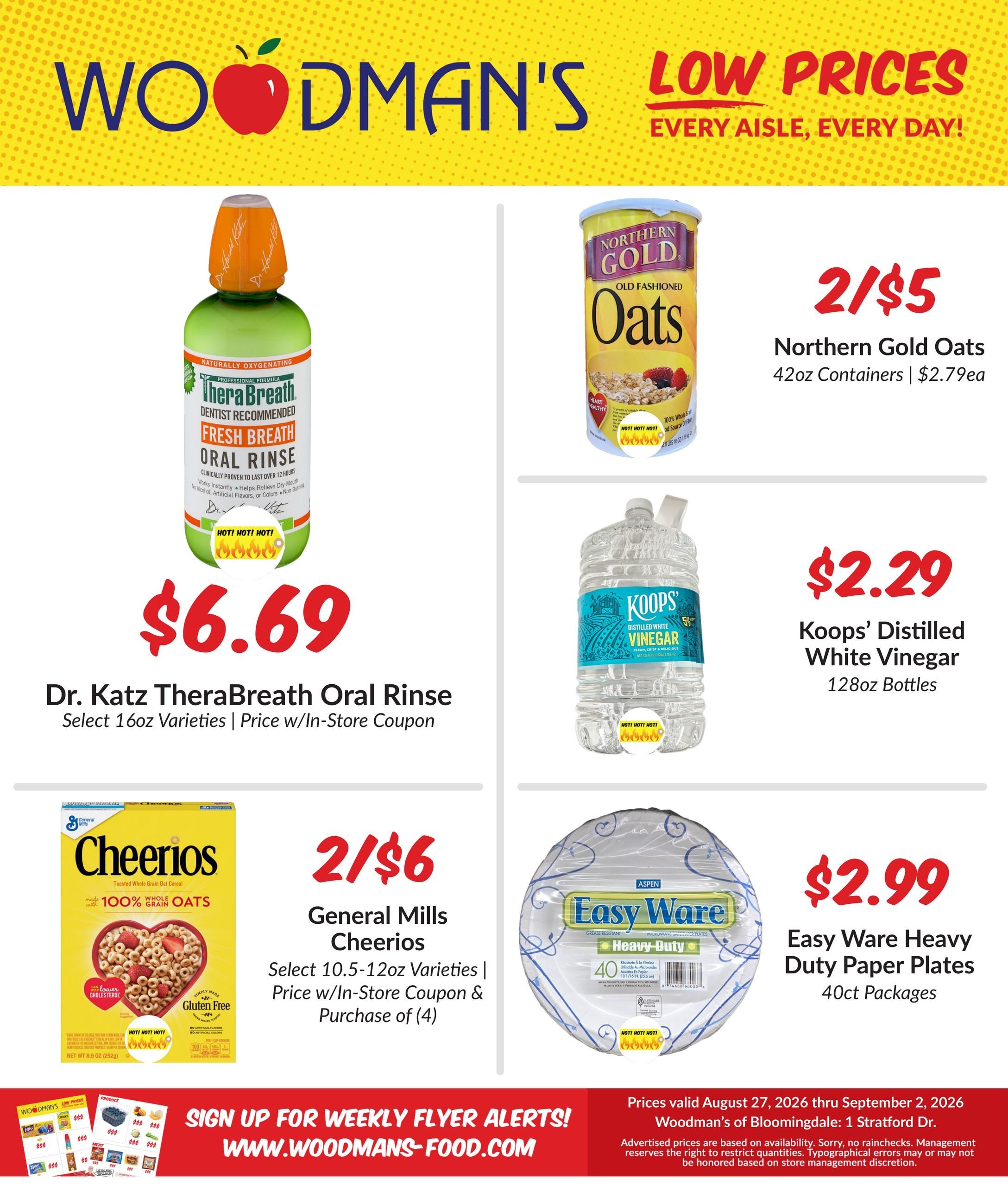 Woodman's Food Market (Berwyn-Maywood Area, IL) M1000 Weekly Weekly Ad August 27 - September 2, 2026