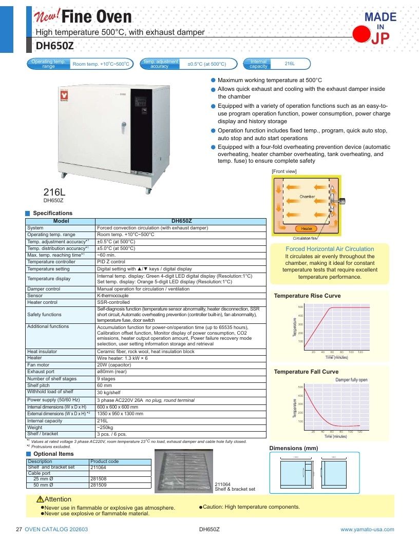 Yamato Scientific America Laboratory Equipment Catalog Weekly Ad January 1 - December 31, 2026