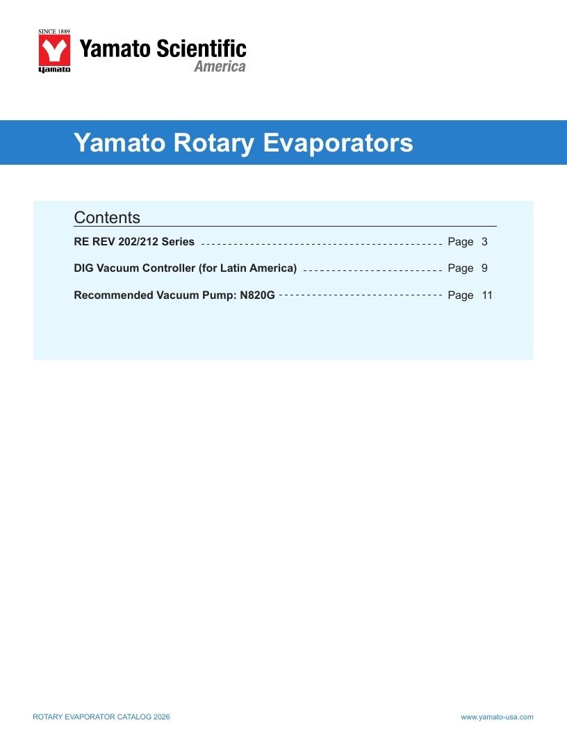 Yamato Scientific America Laboratory Equipment Catalog Weekly Ad January 1 - December 31, 2026