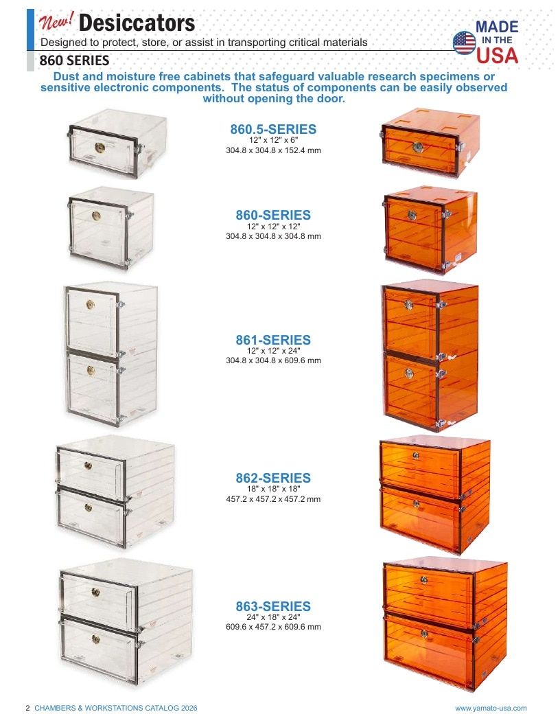 Yamato Scientific America Laboratory Equipment Catalog Weekly Ad January 1 - December 31, 2026