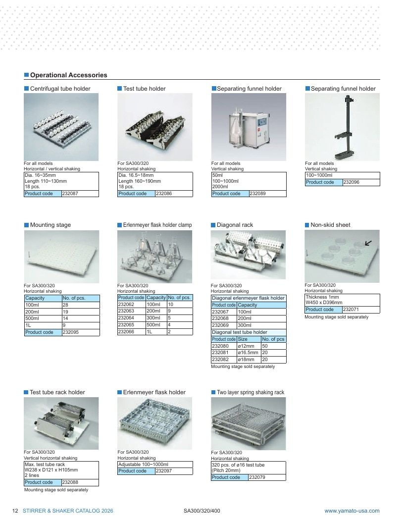 Yamato Scientific America Laboratory Equipment Catalog Weekly Ad January 1 - December 31, 2026
