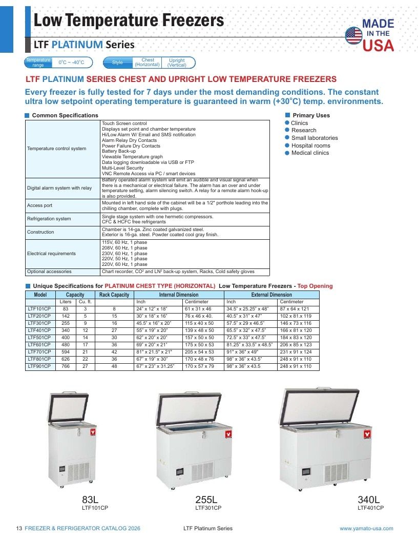 Yamato Scientific America Laboratory Equipment Catalog Weekly Ad January 1 - December 31, 2026