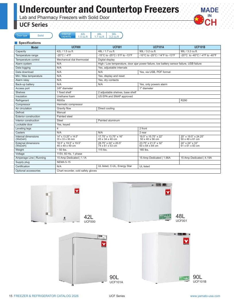 Yamato Scientific America Laboratory Equipment Catalog Weekly Ad January 1 - December 31, 2026