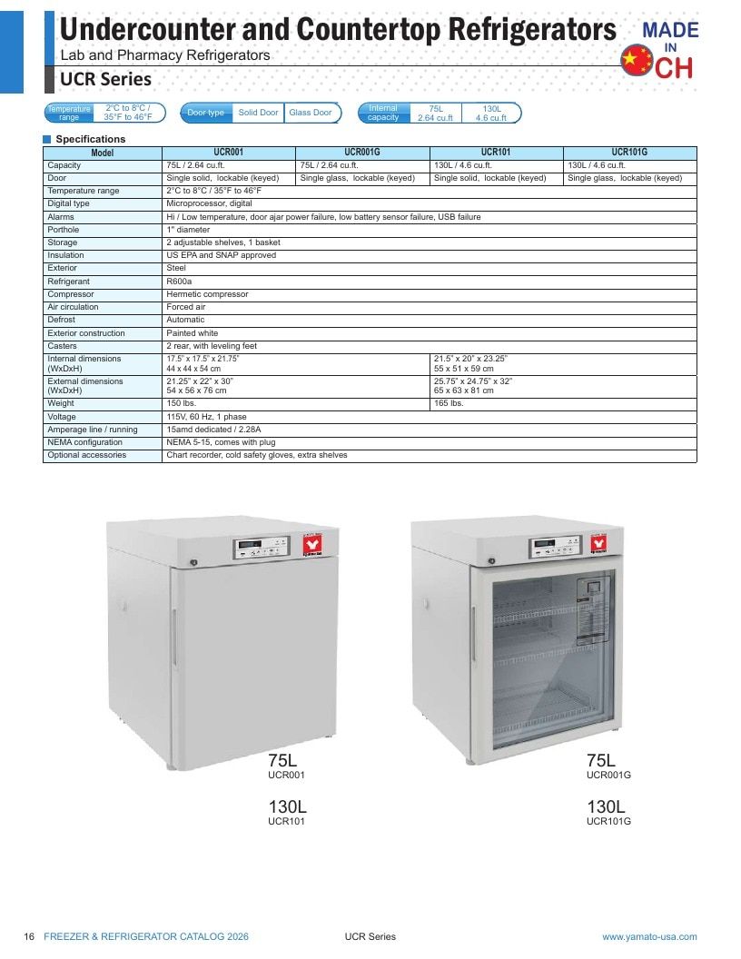 Yamato Scientific America Laboratory Equipment Catalog Weekly Ad January 1 - December 31, 2026