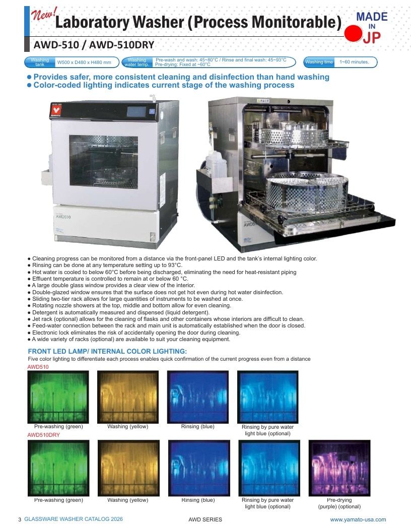 Yamato Scientific America Laboratory Equipment Catalog Weekly Ad January 1 - December 31, 2026
