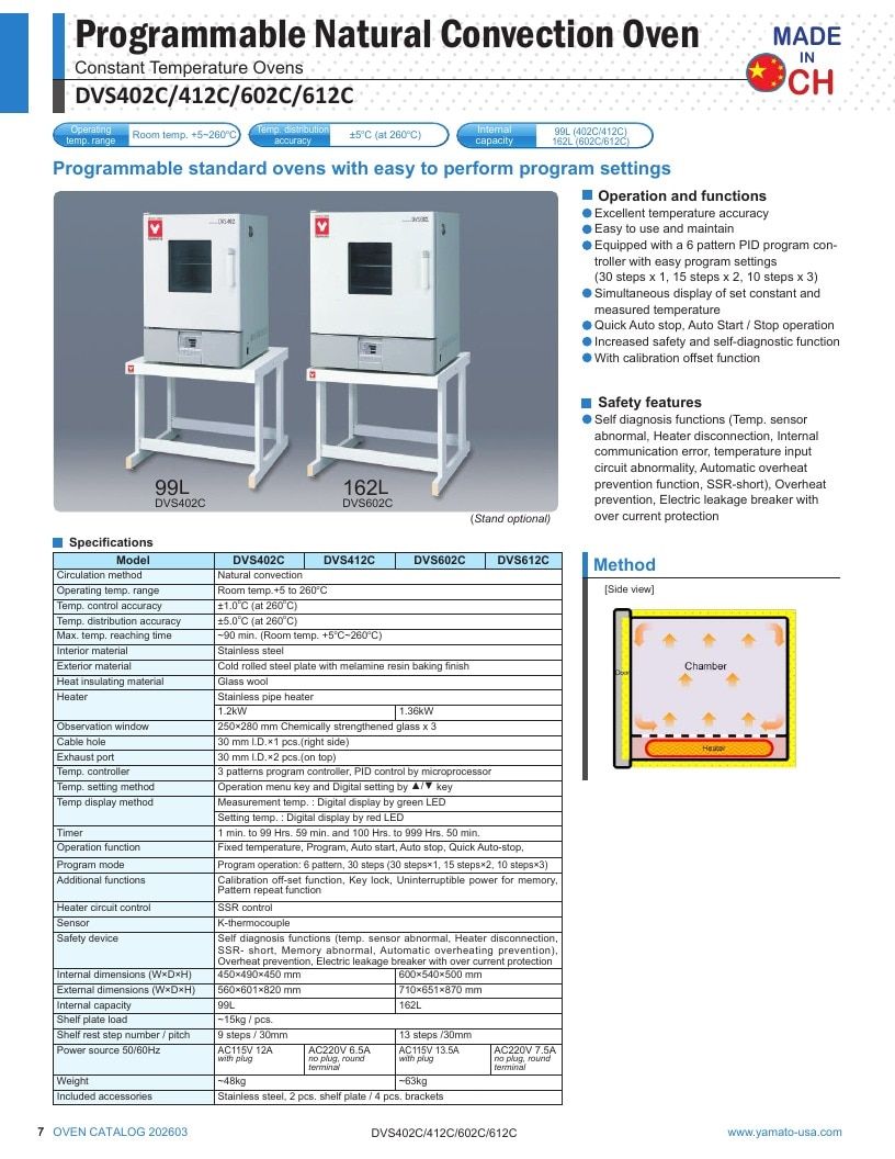 Yamato Scientific America Laboratory Equipment Catalog Weekly Ad January 1 - December 31, 2026