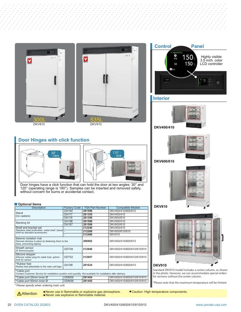 Yamato Scientific America Laboratory Equipment Catalog Weekly Ad January 1 - December 31, 2026