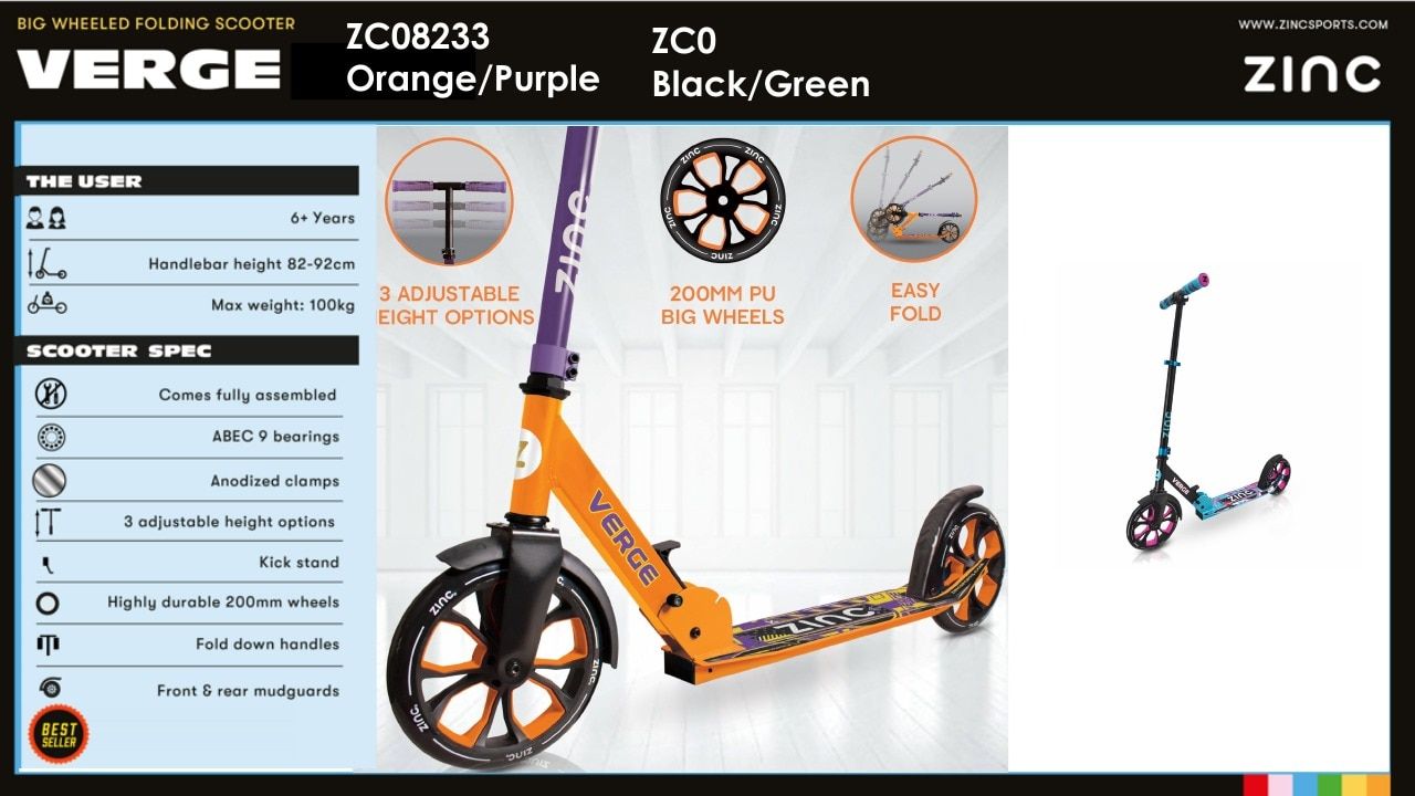 Zinc Sports Annual Scooters Catalog Weekly Ad January 1 - December 31, 2026