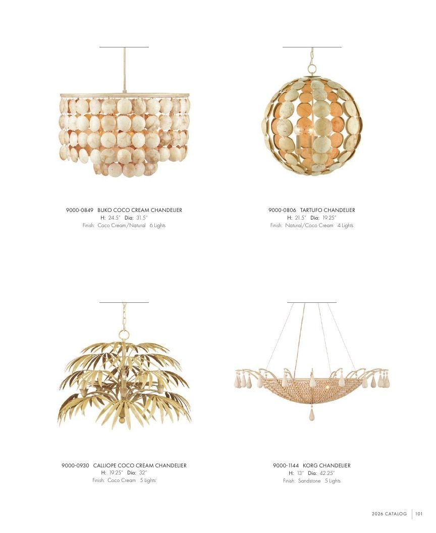 Currey & Company Lighting Collection Catalog Weekly Ad January 1 - December 31, 2026