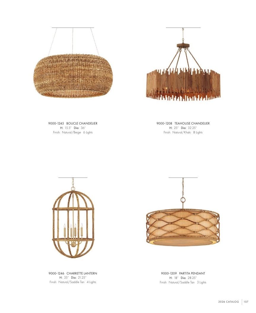 Currey & Company Lighting Collection Catalog Weekly Ad January 1 - December 31, 2026