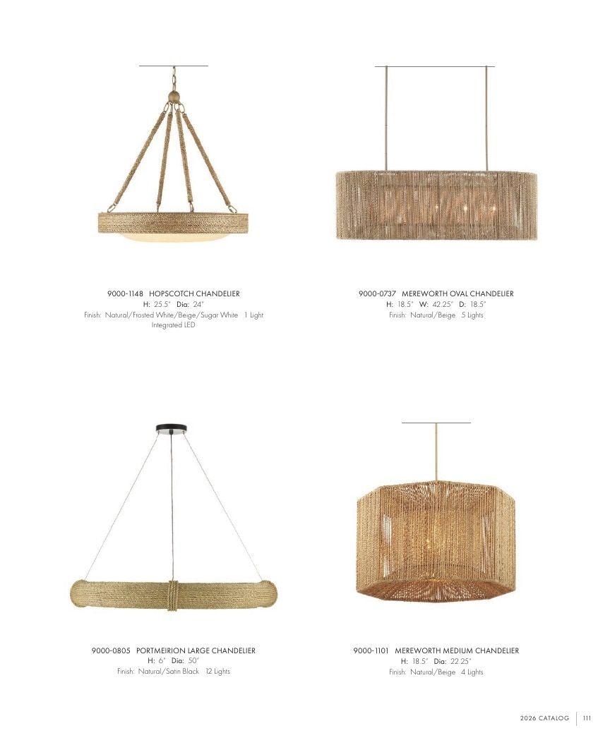 Currey & Company Lighting Collection Catalog Weekly Ad January 1 - December 31, 2026