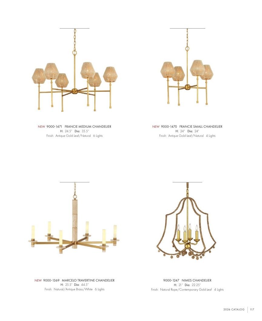 Currey & Company Lighting Collection Catalog Weekly Ad January 1 - December 31, 2026
